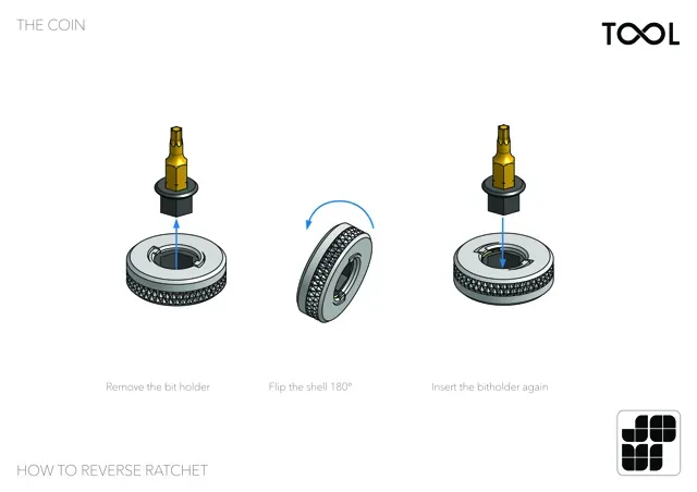 Toolfinity - The Coin (reversible ratchet driver) — Image 14 of 14