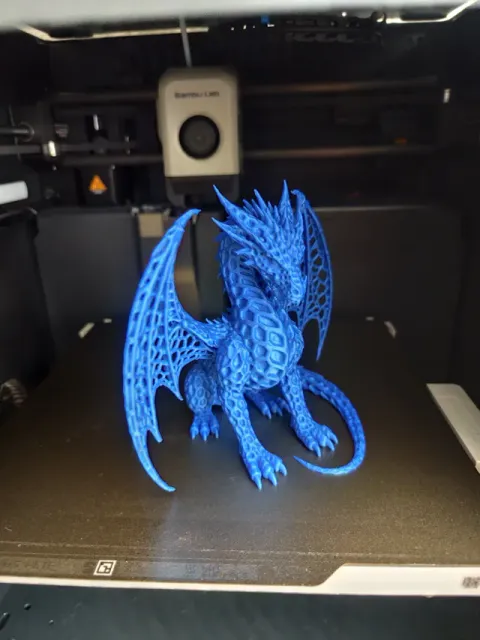 Mystic Voronoi Dragon – Sitting Dragon Figure — Фото 4 из 5