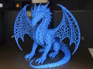 Mystic Voronoi Dragon – Sitting Dragon Figure
