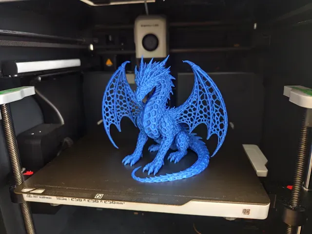 Mystic Voronoi Dragon – Sitting Dragon Figure — Фото 2 из 5