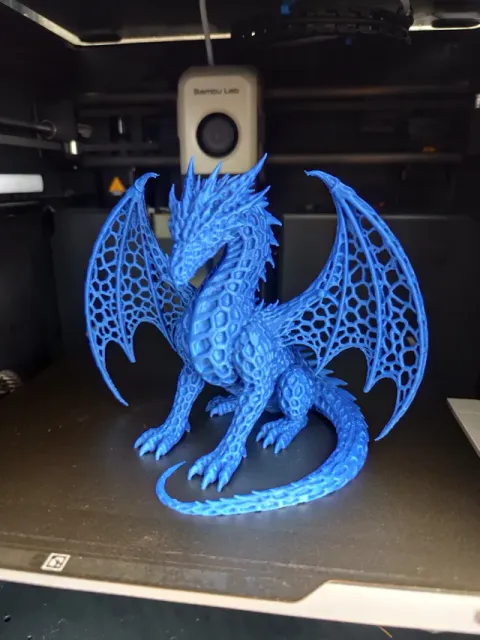 Mystic Voronoi Dragon – Sitting Dragon Figure — Фото 3 из 5