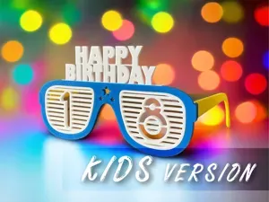 Kids Version - Happy Birthday Party Glasses