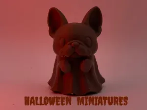 Boo Frenchie - Ghost Dog Figurine for a Halloween