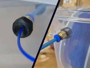 PC4-M6 Nut + Filament Funnel for DIY Dry Box