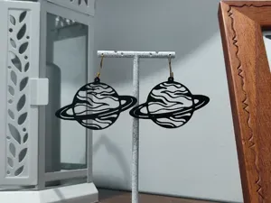 Aretes Anillos de Saturno