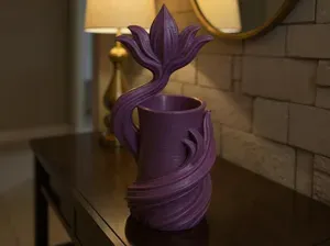 Blooming Flower Planter with Flowing Base