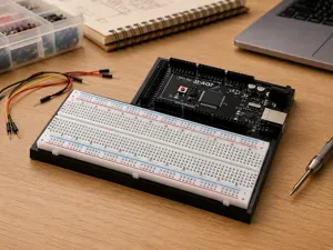 Arduino Mega & Breadboard Prototype Holder