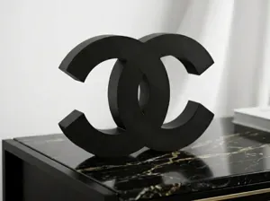 Luxury Logo Decor — Chanel (3D Stand)