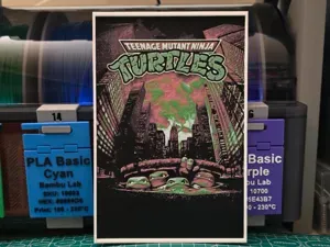 Teenage Mutant Ninja Turtles Movie - Hueforge Art
