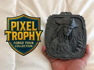 Pixel Trophy - Jack Sparrow (P. of the Caribbean)