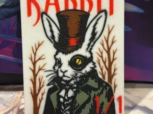 Magic: The Gathering Custom Art 1/1 Rabbit Token