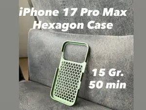 iPhone 17 Pro Max Hexagon Case + Camera Bump