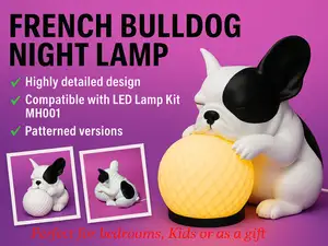Sleepy French Bulldog Night Lamp– A1 Mini or other