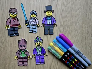 LEG0 DIY Coloring Pack Star Wars Joker Groot Harry