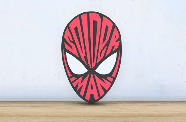 Spider-man - Layered - Word Wall Art