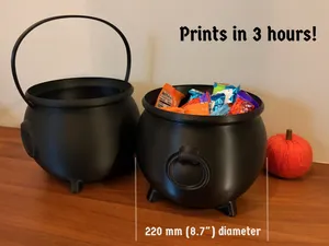 Large Witch Cauldron in Vase Mode | Treat Bucket