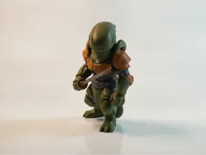 Alien Warrior Samurai Character Figure