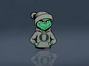 Grinch Ornament - Oregon Ducks