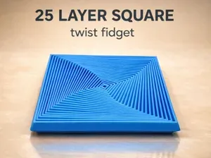 25 Layer Square Twisty Fidget