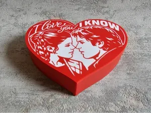 Valentine’s Heart Box – “I love you” / “I know”