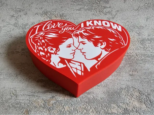 Valentine’s Heart Box – “I love you” / “I know”