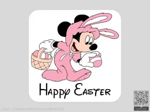 Mickey Mouse Easter Coaster