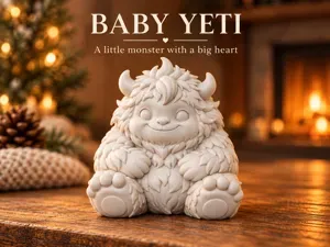 Snowcap Baby Yeti | Cute Desk & Shelf Decor