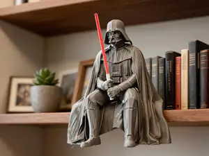 Darth Vader with multi-part lightsaber Figurine!