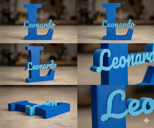 Leonardo Name Sign Letter L Multicolor Desk Decor — Фото 6 из 6