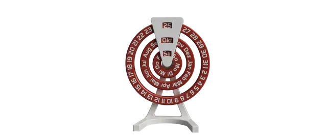 With Stand NEW Endloser Kalender - Perpetual Calendar Deutsch - English - Color Changing — Фото 2 из 14