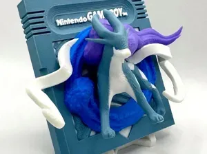 Suicune Pokemon Crystal Gameboy Nintendo Cartridge