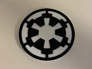 Star Wars Galactic Empire over Tesla Logo Cover