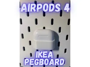 AirPods 4 holder IKEA skadis pegboard