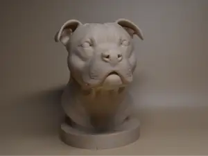Staffordshire bull terrier bust