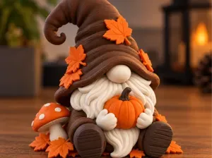 Little Harvest Gnome – Minimal Autumn Decor