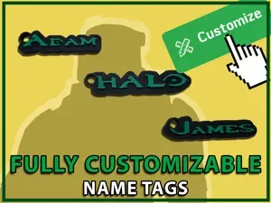 Halo Font Fully Custom Name Keychain Generator