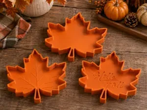 Maple Leaf Tray - Plain, Engraved & Spine Detail