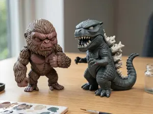 Godzilla & King Kong Duo:Funko Pop Style Set