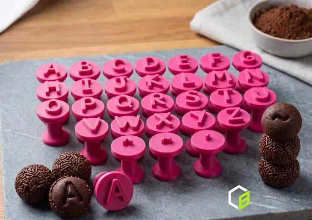 Carimbo Alfabeto para Brigadeiro Stamps Alphabet — Image 4 of 4