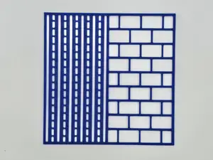 Brick and Stripe Geometric Stencil Pattern Design