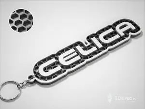 Celica honeycomb keychain
