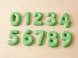Funky Bubble Numbers 0 to 9