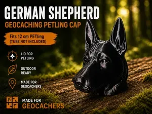 German Sheperd Geocaching Petling Cap