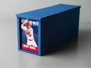 Trading Card Storage display Box, Lid, Dividers