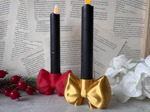 Eleganter Schleifen-Kerzenhalter – Stylische Deko
