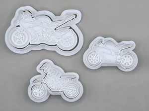 Bike Motorcycle Cutter Stamp Cookie Pack
