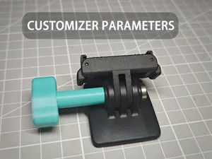 Parametric Thumb Screw Grip – Action Camera Mount