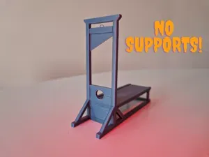 Miniature Guillotine Diorama —  (No Moving Parts)