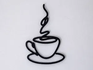 Coffee Cup — Minimalist Line Art Wall Decor