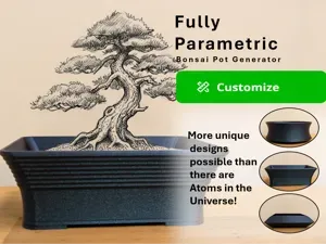Customizable Bonzai Pot Generator